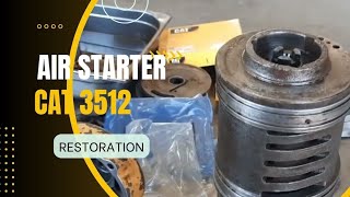 Air starter motor remove and install.