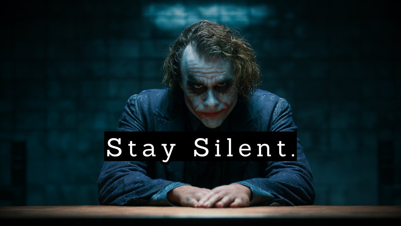 Be Quiet, They’ll Destroy Themselves Trying to Get a Reaction.