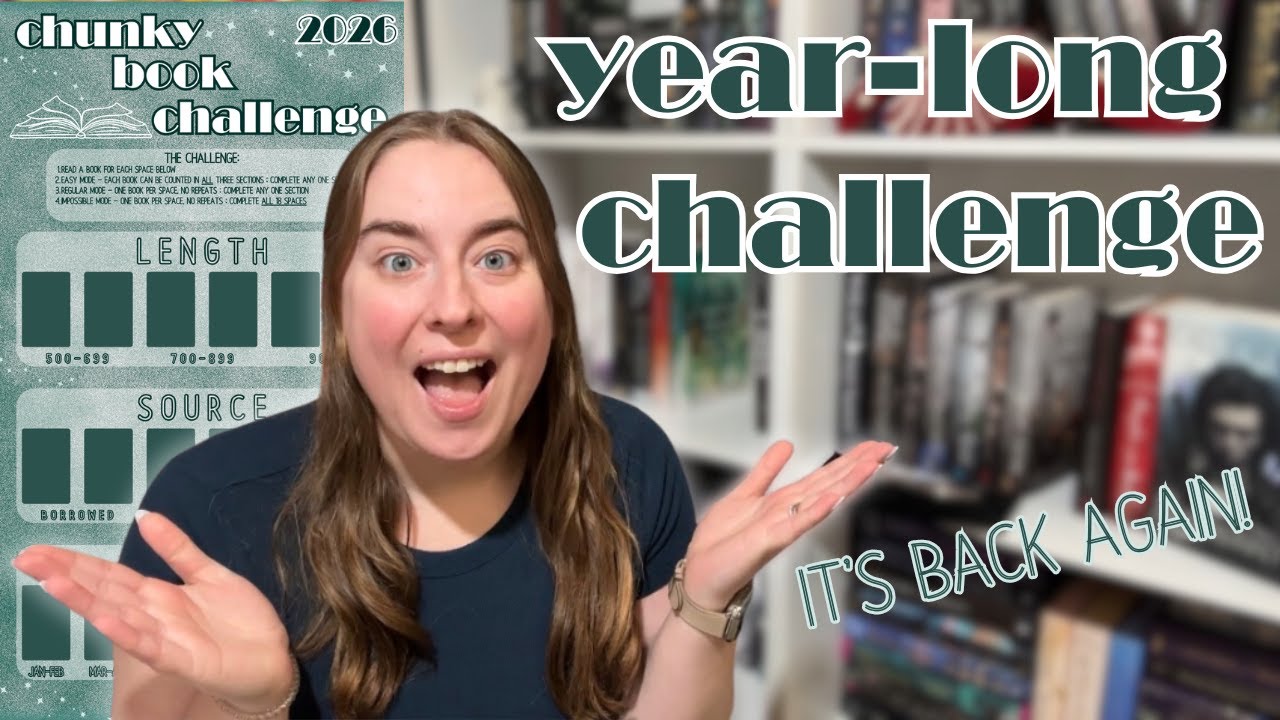 year long reading challenge for 2026! 📚 grab your chunky books! - YouTube