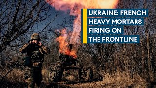 Ukrainian troops using Cold War-era French heavy mortars on frontline