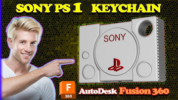 Designing PlayStation 1 Keychain in Fusion 360 - #Fusion360