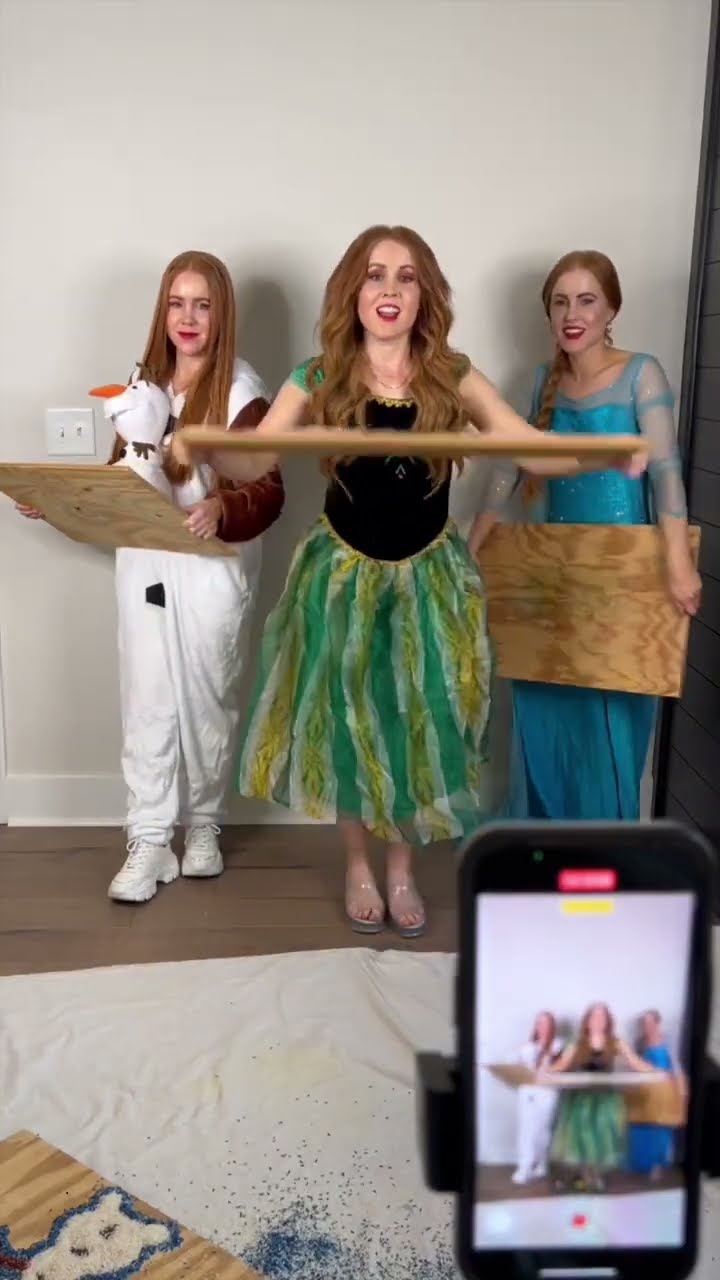 FROZEN “LET IT GO” ❄️ #triplets #frozen