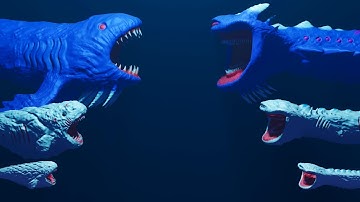 Bloop team vs el gran maja team | sea monsters animation full video