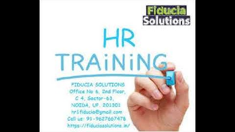 Fiducia Solutions- HR Training Course in Noida