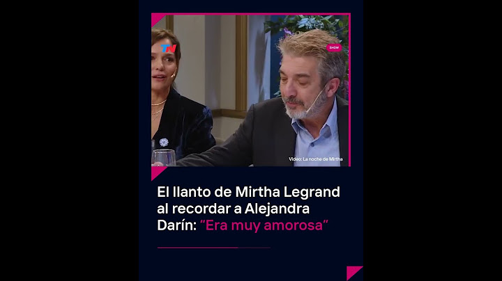 El llanto de Mirtha Legrand al recordar a Alejandra Darín: "Era muy amorosa"