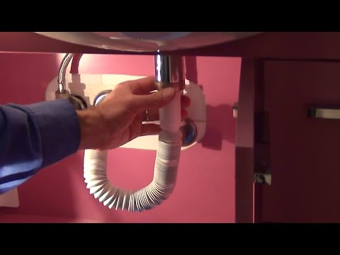 How to Clear a Clogged Flexible Sink U Trap | How to Fix a Blocked Sink | Clean a bathroom drain