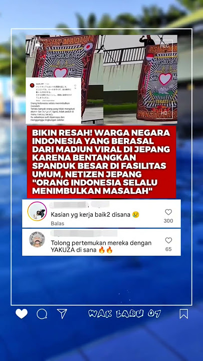 WNI Viral di Jepang Usai Bentangkan Spanduk di Tempat Umum #trendingshorts #viralshorts