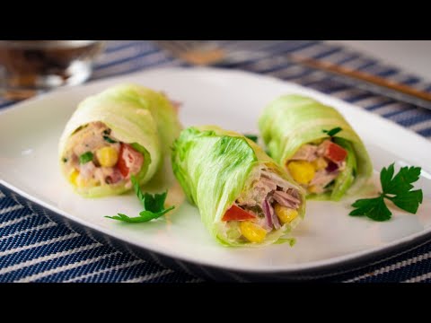 Vídeo: Rollos De Ensalada De Atún