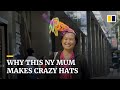 Why a New York mum makes crazy hats to wear while she’s on the move in the city