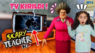 ELİF SCARY TEACHER TELEVİZYONUNU KIRDI !! ÇILDIRTTIK !! بابا جاب لي بالون - جنى مقداد | طيور بيبي