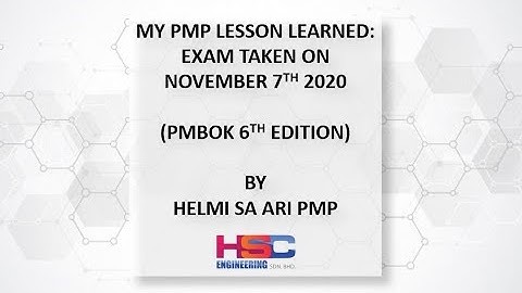 My PMP Journey Lesson Learned