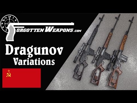 Dragunov Variations: Military SVD, Izhmash Tiger, Chinese NDM-86