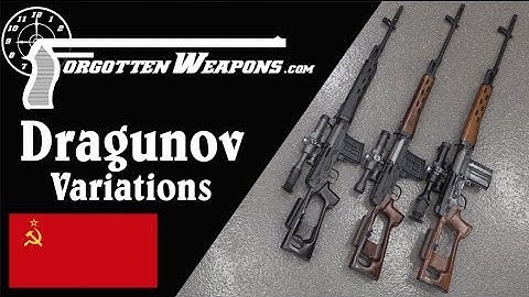Dragunov Variations: Military SVD, Izhmash Tiger, Chinese NDM-86