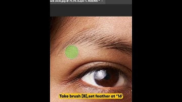 How to remove dark circles in Photoshop #shorts #photoshop_tutorial