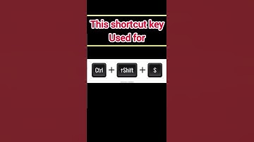 Ctrl + Shift + S Shortcut key used for | #shorts #ytshorts #shortsfeed #shortvideo #viralvideo #dj