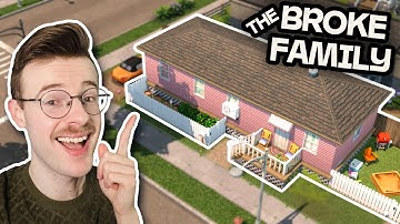 building the Broke Family trailer home in The Sims 4