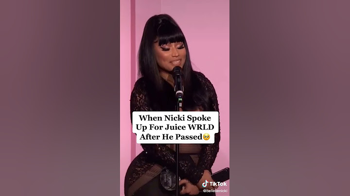 Nicki minaj talking about juice wrlds death