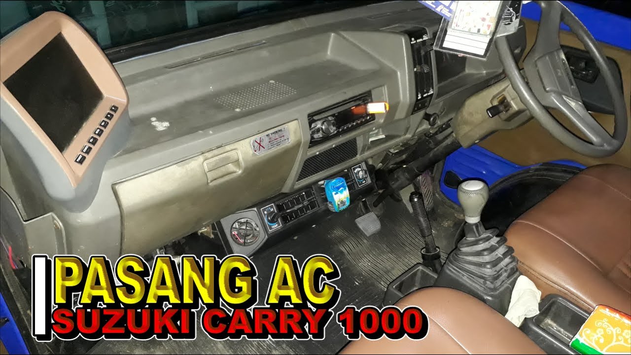 PASANG AC (barang bekas & campur-campur) DI SUZUKI CARRY BAGONG 85..HASIL LUMAYAN DINGIN.