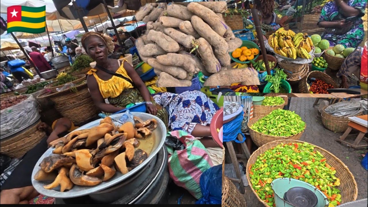 CHEAPEST FOOD SHOPPING MARKET IN LOMÉ TOGO 🇹🇬 WEST AFRICA