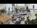 Back patio refresh 2024 clean  decorate with me southern living inspired patio