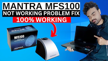 How To Test Mantra Mfs100 Device Laptop And Computer In Hindi | MANTRA MFS100 Not Working Fix