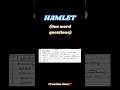 Hamlet one word questions✅📝 Handwritten notes❤️ #englishliterature #hamlet #williamshakespeare