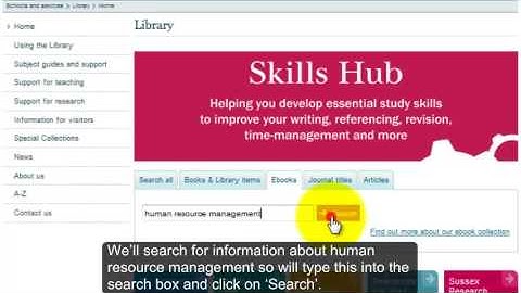 How to find ebooks using Library Search