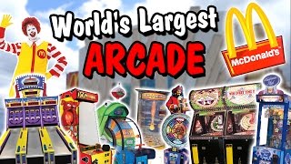 Playing Arcade Games at the World's Largest McDonald's!