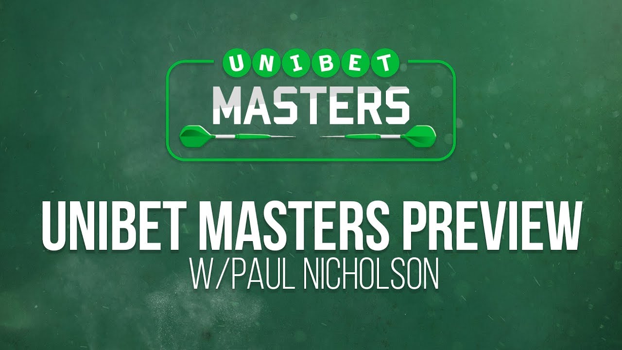 Live Darts TV Unibet Masters 2018 Preview with Paul Nicholson YouTube