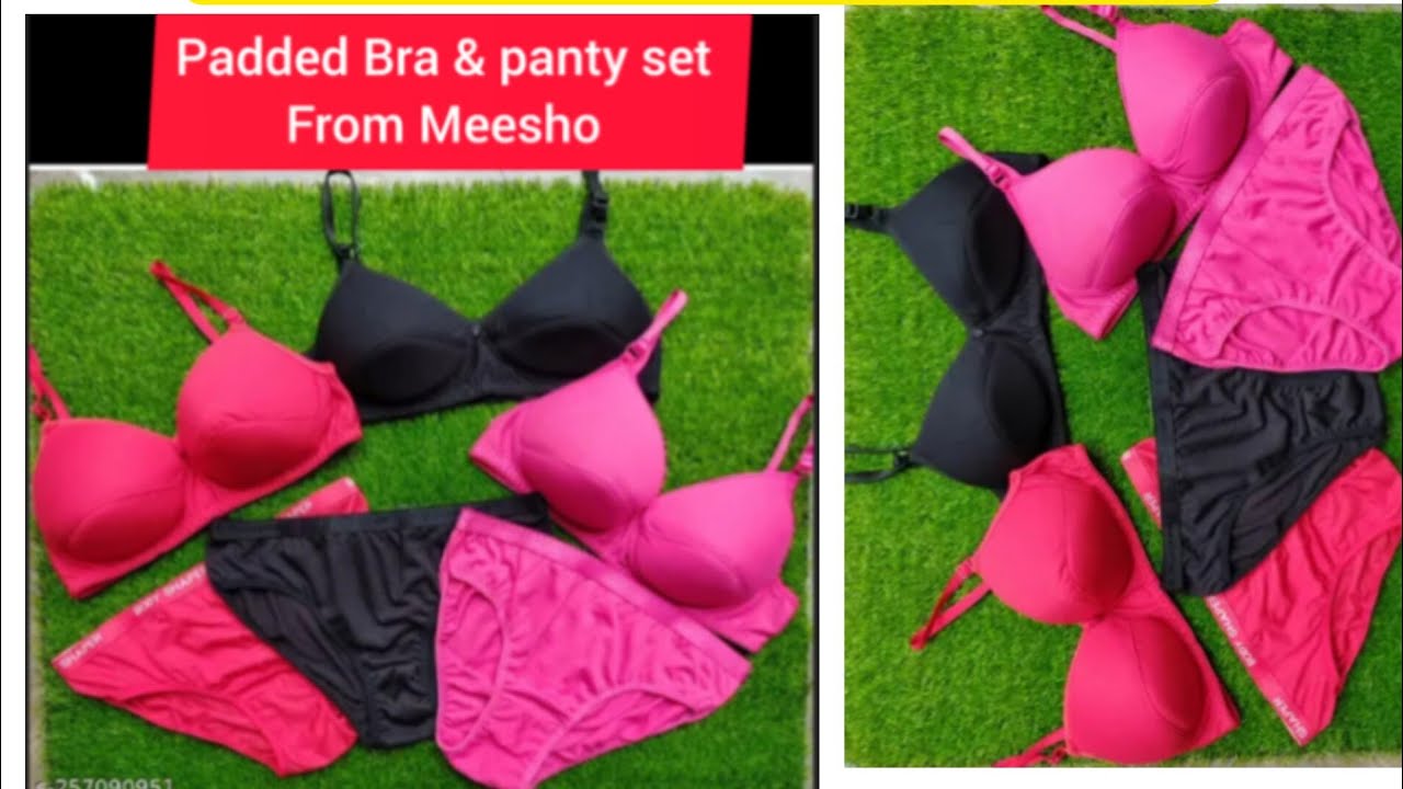 Bra and Panty set Combos from Meesho affordable lingerie set from