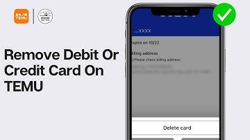 How To Remove Debit Or Credit Card On TEMU (EASY)