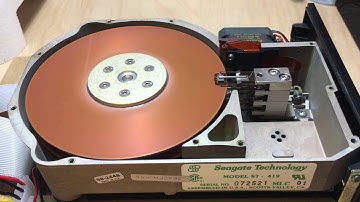 Seagate ST419 MFM Harddisk / Spinning up