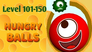 Hungry Balls 50 level in 9Mins Level 101-150 By Chloe Bagins Gameplay Walkthrough screenshot 1