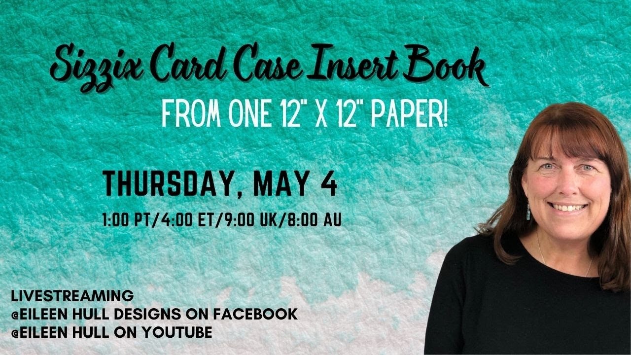 Sizzix Card Case Insert Book from one sheet of 12