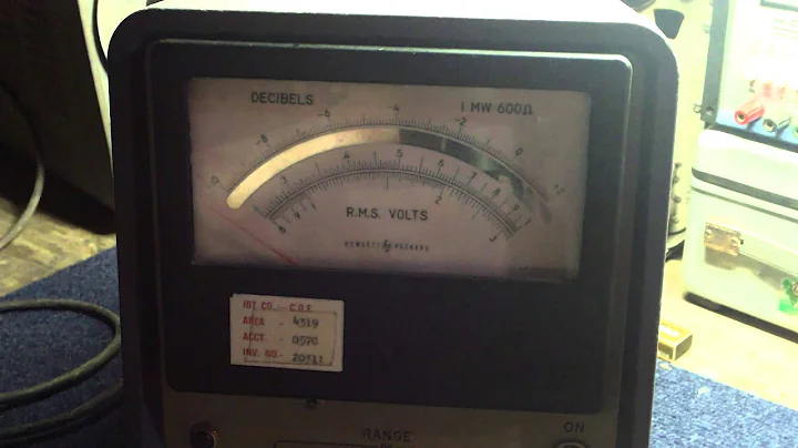 HP Vacuum Tube Volt Meter Part 1 of 2