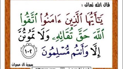 صلاح باعثمان - ما تيسّر من سورة آل عمران ( 5 )