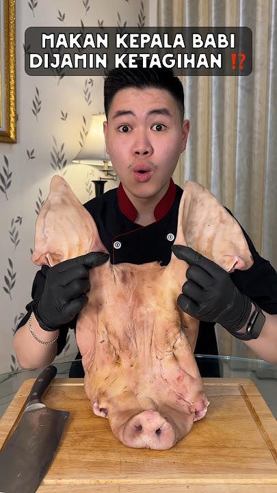 JANGAN TAKUT MAKAN KEPALA BABI, PASTI KETAGIHAN ‼️ #kulinerjason #food #makananunik #extremefood