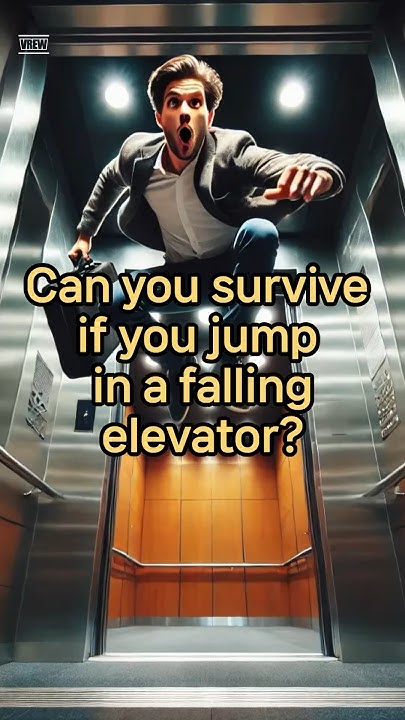 Can You Survive An Elevator Fall By Jumping Can you survive if you jump in a falling elevator? #falling#elevator #