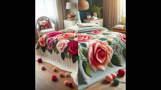 Beautiful ❤️Crochet Bed Sheets #Knitted #Crochet #Knitting #Design #Crochetlove #Ideas