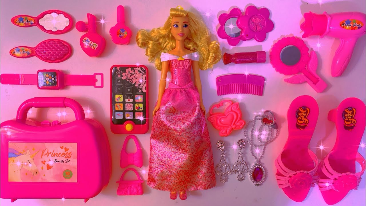 Disney Princess Doll Makeover ~ DIY Miniature Ideas For Barbie ~ Wig, Dress, Faceup, andMore! DIY 