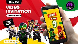 Lego Ninjago  Invitation  Birthday  Premium