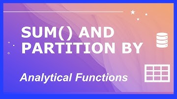 SQL SUM() Analytical Function - Running Totals with Partition By