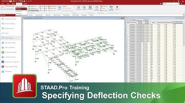 Specifying Steel Design Parameters/Commands in STAAD.Pro for Deflection
