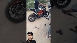#shorts ktm Duke 250cc exhaust 😱🚀reaction👀💯#yamaha #sportbike #modified #rc390 #rider #public