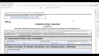 Oświadczenie / wnioski PIT-2(9) od 2023 r. Wzór, formularz do pobrania, edytowalny PDF