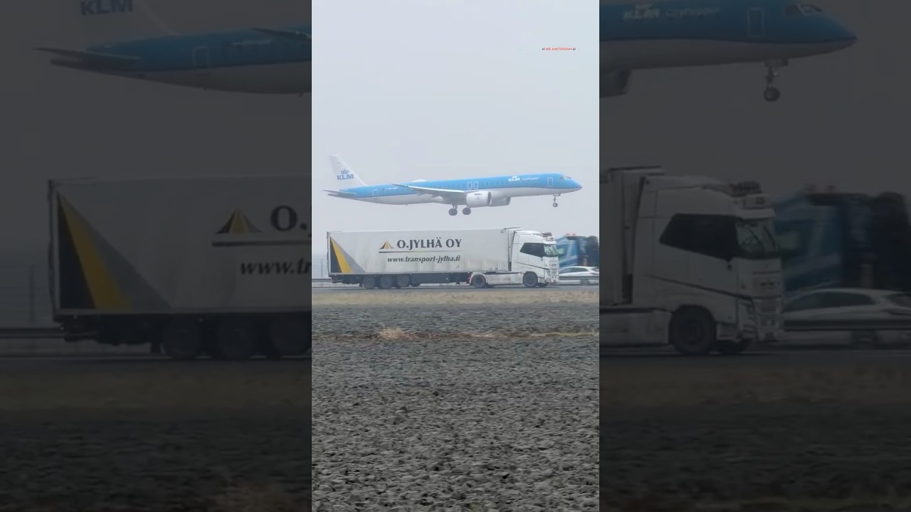 EMBRAER E195-E2 KLM HAMBURG TO AMSTERDAM LANDIG SCHIPHOL AIRPORT PLANE SPOTTING PHNXP 