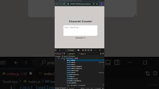 Build a Character Counter in JavaScript | Beginner Friendly Project #coding #js #webdevelopment