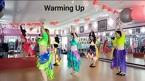 Warming Up Sega dance  (Time to party by Flavour ) - by Bellydance SantiStudio