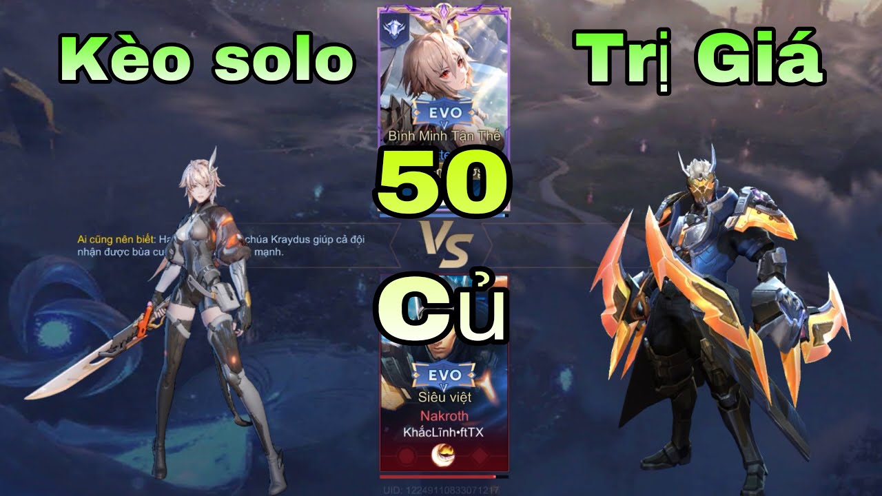 LIÊN QUÂN : Kèo Solo 50 Củ Kinh Điển Giữa Nakroth Vs Butterfly - Sát Thủ Mạnh Nhất Là Ai ?