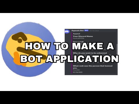 How to make a discord application bot (Easy)
